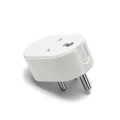 China Tuya Wifi Smart Outlet Plug Voice Control By Google Assistant 16A 100-240V for sale