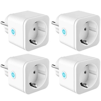 China Hot Selling EU 16A Smart Plug Power Monitor EU 230V Tuya Google Assistant Amazon Alexa Wall Smart Plug Wifi EU Plug for sale