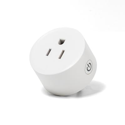 China Factory OEM economical mini US tuya/smartlife certificated 10A wifi smart plug/socket, app remote and Alexa/google voice control zu verkaufen