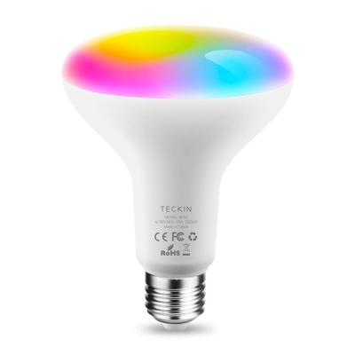 China BR30 13W Dimmable LED Light Bulbs RGB+CCT Work With Alexa And Google Assistant for sale