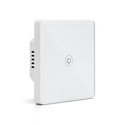 China 240V 10A Smart Wall Light Switch 1gang Eu With Google Assistant Voice Control for sale