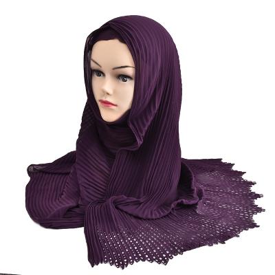 China Custom Made Chiffon Wholesale Chiffon Turban 70*170 Georgette Islamic Lady Shawl Muslim Woman Chiffon Hijab Scarf for sale