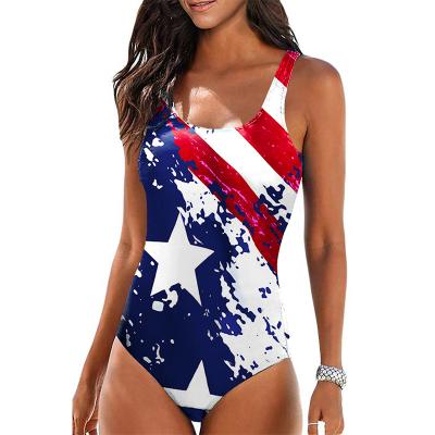 China OEM Solid Color Antibacterial Hot Sexy Women's One Piece Swimsuit With Breast Pad Without Steel Buttress for sale