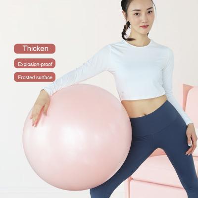 China Round Gymnastic Exercise Yoga Balance Ball Frosted Non-slip Explosion Proof Yoga Ball for sale