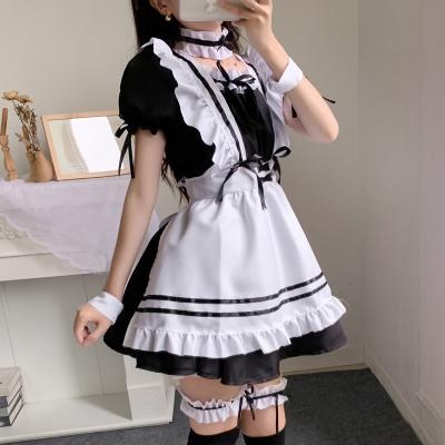 China Amazon best-selling polyester Lolita dress adult maid costume kawaii lolita dress kawaii maid sweet service lovely for sale