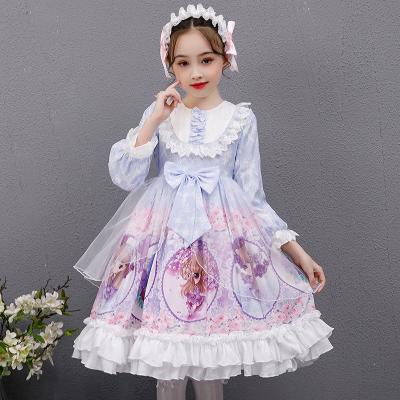 China Polyester Lolita dress kids clothes kawaii princess skirt Lolita blouse preppy summer for sale