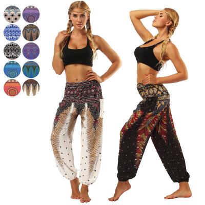 China Wholesale QUICK DRY boho yoga lantern pants harem pants loose fitness dance pants national costume thai indonesian style for sale