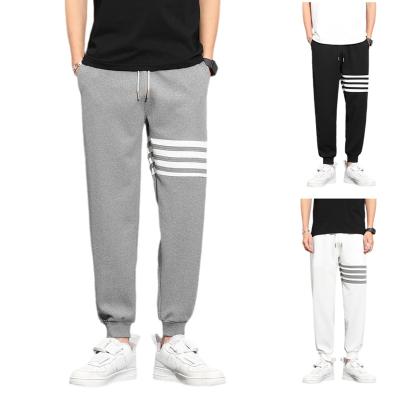 China Anti-Static Men's Straight Tube Bodysuits Weave Fabric Waffle Pants Ankle-Length Sports Plus Size Pants for sale