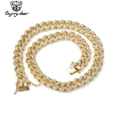 China FASHIONABLE fast shipping 8mm hip hop cuban hip hop zircon necklace male necklace for sale