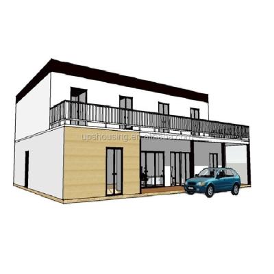 China Modern New Technology Design 3 Floor Ups Cheap Modern Prefab House Home Steel Structure Office Building for sale