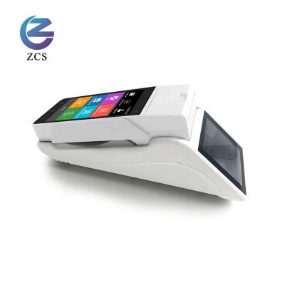 China ZCS Z90 Touch Screen Mobile Payment Tablet Terminal 4G Android Handheld POS With Printer 5.0 INCH for sale