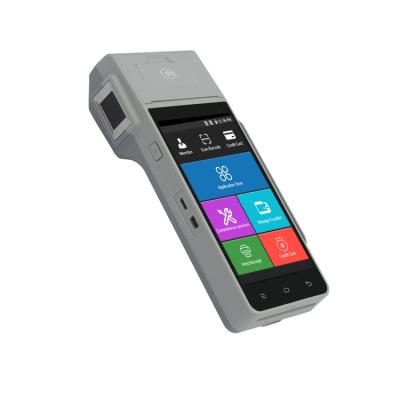 China Z90 Restaurant Mobile Payment / Billing Device 4G Android5.1 Card Reader Terminal POS Machine With 8GB Printer for sale