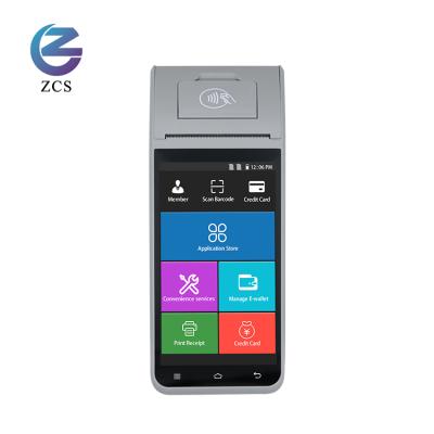 China Hot Sale Android 9.0 OS Z91 4G Android POS Payment Handheld Mobile Terminal With Android NFC For Tax Ticket Printing 5.5 INCH for sale