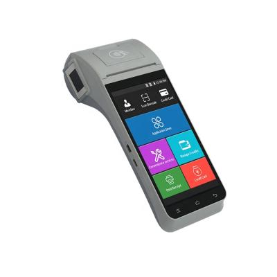 China 4g handheld android computer pos printer with barcode scanner 2d pda with fingerprint for KYC collections for sale