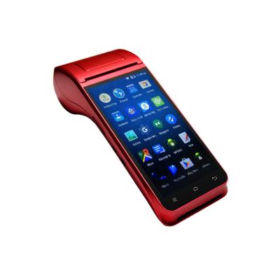 China Z91 ANDROID HANDHELD COMPUTER TOUCH SCREEN PRINTER WITH FINGERPRINT AND NFC READER FOR LOTTERY AND KCF POS TERMINAL for sale