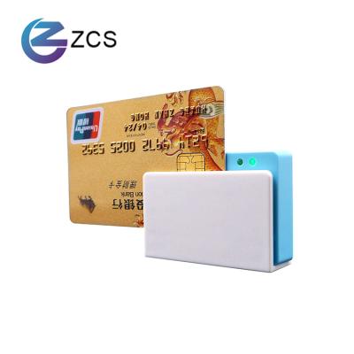 China ZCS01 EMV payment NFC IC smart card bluetooth magnetic credit card readers for smartphone mobile payment for sale