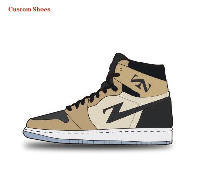 China Wholesale Original Custom Sneaker EVERGREEN Logo High Quality Men Running Shoes Brand Basketball Shoes For Men for sale