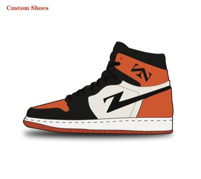 China Customized Retro LOGO Sneakers OEM Fashion Basketball Shoes Brand Shoes Chicago OG Skateboard Cushioning Shoes for sale