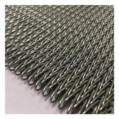 China Corrosion Resistance Stainless Steel Compound Armor Belt Balanced Oven Baking Wire Mesh Conveyor Belt for sale