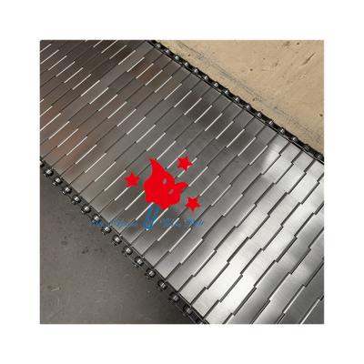 China Heat Resistant Plate Link Belt Good Quality Stainless Steel Chain Plate Link Conveyor Belt for sale