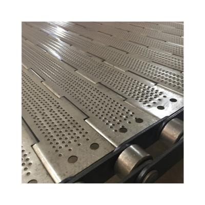 China Heat Resistant Plate Link Belt Good Quality Stainless Steel Chain Plate Link Conveyor Belt for sale