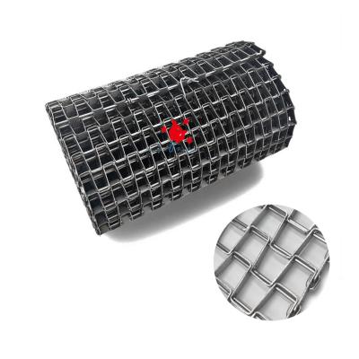 China Heat Resistant Type Net Ride Belt The Great Wall Stainless Steel Horseshoe Chain Conveyor Belt for sale