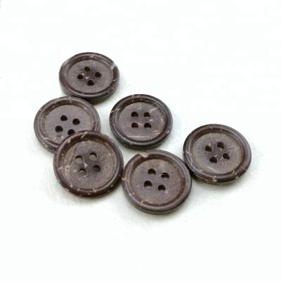 China High Quality Washable Wholesale Different Sizes Round Four Holes Custom Made Easy Button Natural Coconut Shell Button For Garment for sale