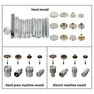 China Wholesale Snap Button Die Sets Manual Install Tools Electric Snap Button Machine Compression Press Machine Die Sets For Snap Button for sale