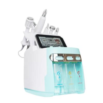 China Skin Tightening Device Blackhead Remover Water Oxygen Hydra Jet Machine Pore Microcurrent Dermaplaning Facial Tone Tan Remover for sale