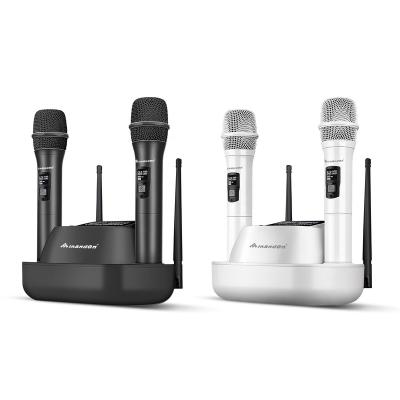 China OEM UHF KTV wireless karaoke stage microphone Auto-filling microphone Self-filling anti-interference handheld high fidelity performance for sale