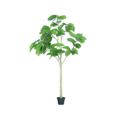 China Shabby chic real touch indoor environmental ficus microcarpa bonsai artificial trees for home and garden decorations for sale