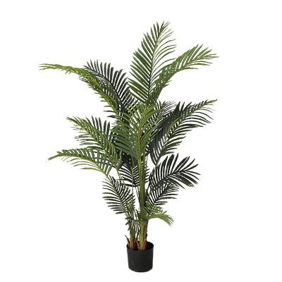 China Real Touch Bonsai Tropical Artificial Potted Tree Plant Artificial Palm Tree For Home Decoration for sale