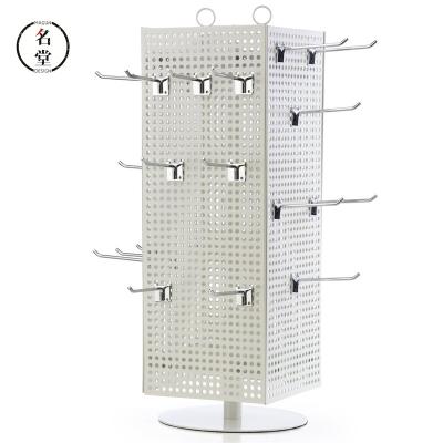 China Customized Mobile Phone Accessories Retail Store Display Rack Manufacturer 360 Floor Stand Display For Telephone Cords for sale