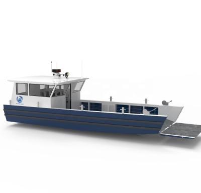 China Aluminum Working Gospel Boat 11m / 36ft Aluminum Landing Craft Boat With Wheel House for sale