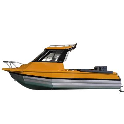 China Aluminum Speed ​​Boat 20ft/6m Easy Craft Aluminum Fishing Boat With Cabin for sale