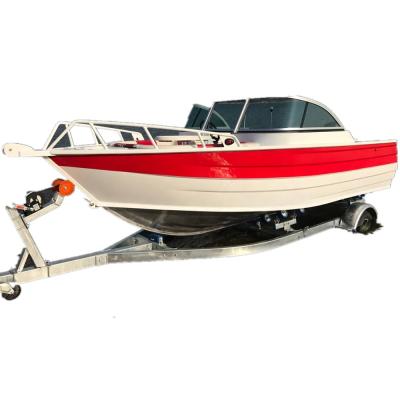 China 17ft Aluminum 6 Person Deep V Aluminum Boat Bowrider Boat For Family for sale