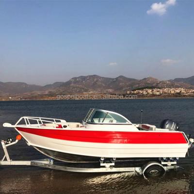 China 16ft Aluminum Side Console Aluminum Bowrider Boat For Family for sale