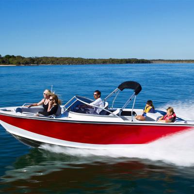 China 17ft Aluminum 6 Person Deep V Aluminum Boat Bowrider Boat For Family for sale