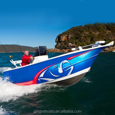 China 5m Aluminum Side Console Welded Aluminum Fishing Boats for sale