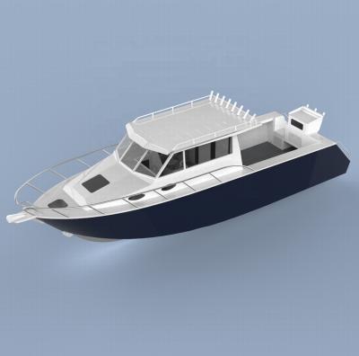 China Lifestyle Aluminum Boat Gospel Fishing Boat 30ft/9m Aluminum Cabin Cruiser With Deep V Hull zu verkaufen