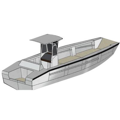 China Aluminum Alloy 5083--H116 Finland Design Aluminum Landing Speed ​​Boat For Sale Southeast Asia for sale