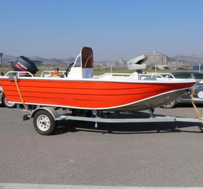 China Fishing Stylish 4.9m All Welded Aluminum Small Boat For Sale for sale