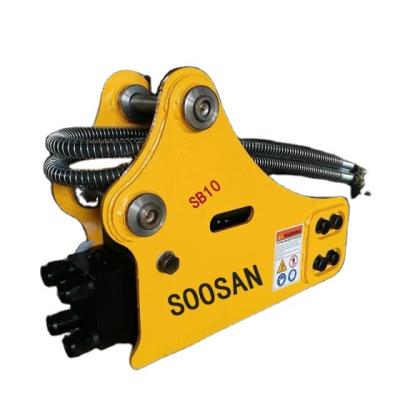 China Construction Soosan hydraulic soosan rock crusher for SB10 borehole pipe diameter 40mm small crusher for sale