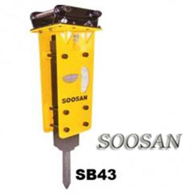 China Construction Soosan Sb43 Crusher Excavator Jack Hammer Backhoe Hydraulic Rock Hammer Crusher Drill Rod Diameter 75mm for sale