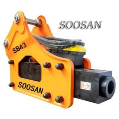 China SOOSAN SB43 Construction Hydraulic Breaker For Excavator 6 To 9 Ton for sale