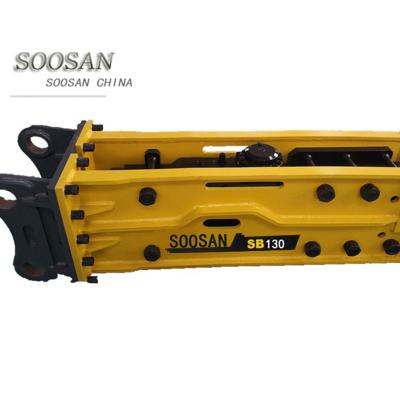 China CONSTRUCTION SOOSAN SB130 HYDRAULIC ROCK BREAKER WITH QUALITY EFFICIENCY AND GOOD PRICE for sale