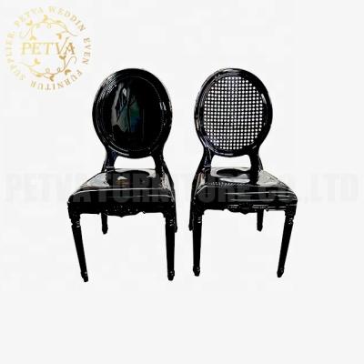 China modern wholesale resin louis chair black wedding plastic bella chairs for wedding used for sale