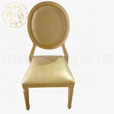 China Modern Luxury Gold Chairs Louis White Transparent Acrylic White Wedding Chairs For Event Used for sale