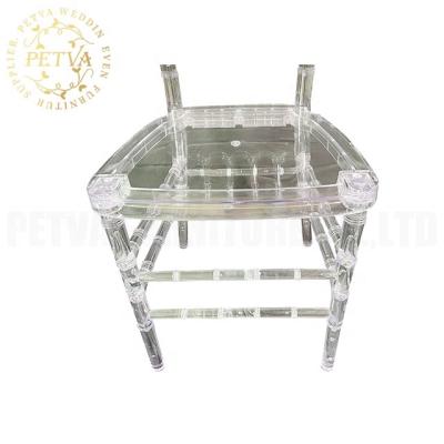 China Wholesale modern transparent napoleon chair clear acrylic dining with cushion hotel chairs for sale for sale