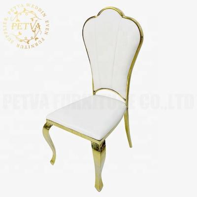 China Modern high quality banquet hall chair stainless steel steel event chair for wedding used for sale